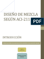 Diseño de Mezcla Según Aci 211 Con La 9