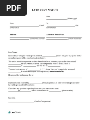 late-notice-for-rent-template