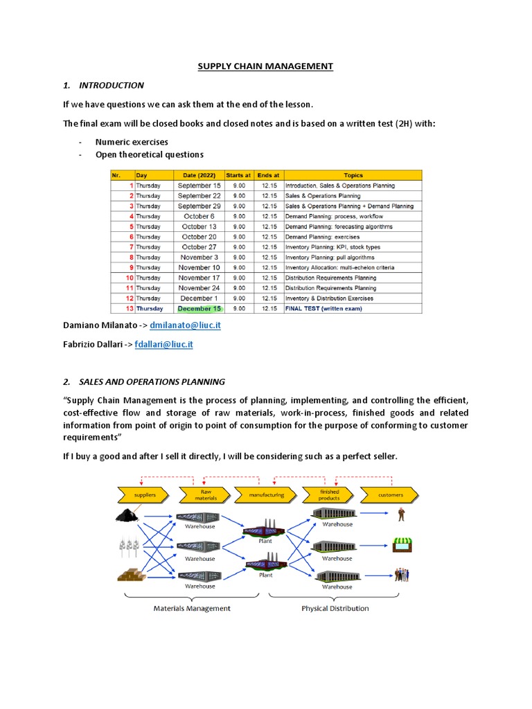 Supply Chain Management Pdf Forecasting Seasonality