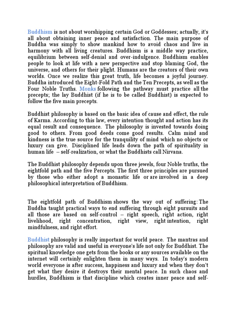 Buddhism | PDF | Noble Eightfold Path | Buddhist Philosophy