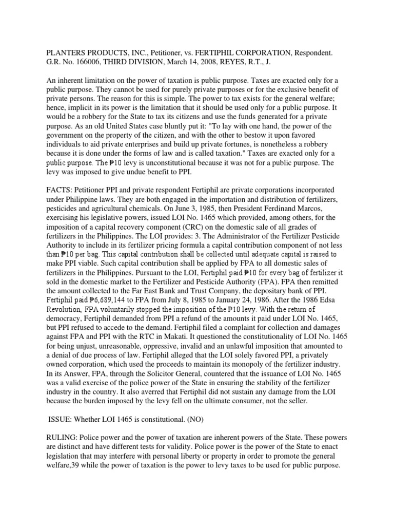 50 planters product inc v fertiphil phil corp 548 scra 485 pdf