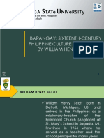 Barangay Sixteenth Century Philippine Culture and Society