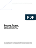 Informed Consent - Microneedling Treatment With or Without Platelet-Rich Plasma (PRP)