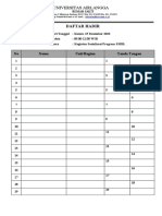 Daftar Hadir Rapat