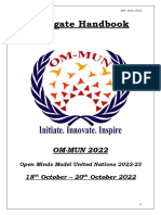 Delegate Handbook: OM-MUN 2022