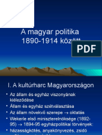 A Magyar Politika 1890-1914 Között