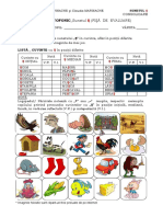 Fisa (Auto) Evaluare - Bilant Ortofonic (cls.0)