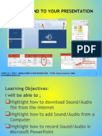 ICT YR 7 WK 12 Adding Sound To Your Presentation