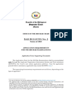 2023 Bar Exam Application Requirements
