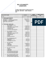 BILL OF QUANTITY LANDSCAPE