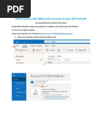 Hints How to Add ZAIN Email Account to Your MS Outlook