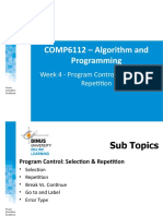 PPT4 - COMP6112 - Program Control Selection - Repetition - R0