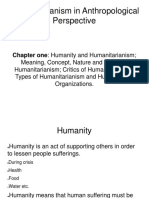 WeeK 1 Humanitarianism in Anthropological Perspective Lecture 01