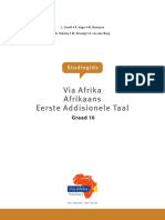 Via Afrika Afrikaans Eerste Addisionele Taal: Studiegids
