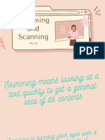 Skimming and Scanning