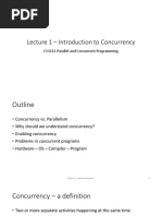 Lecture 1 - Introduction To Concurrency: CS3211 Parallel and Concurrent Programming