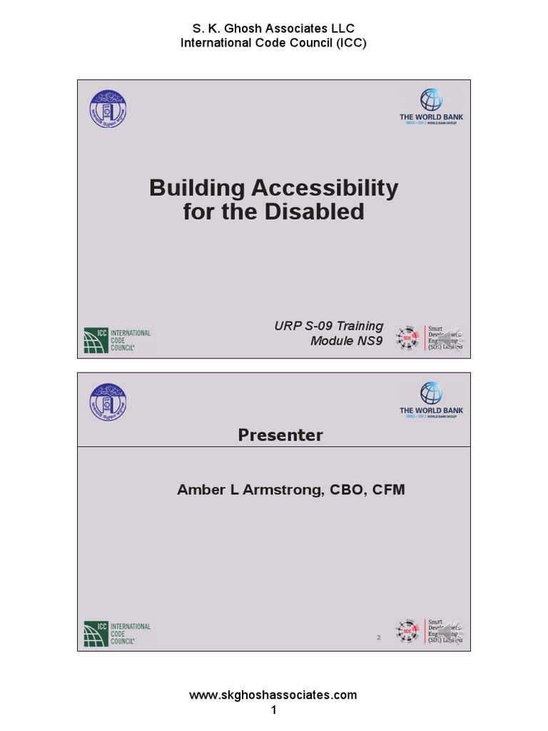 Building Accessibility Training Module | PDF | Stairs | Accessibility