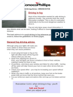 General Fog Driving Advice