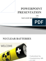 Powerpoint Presentation - Nuclear Batteries