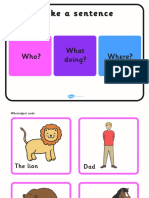 Make A Sentence Cards