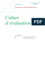 Cahier d'Evaluation