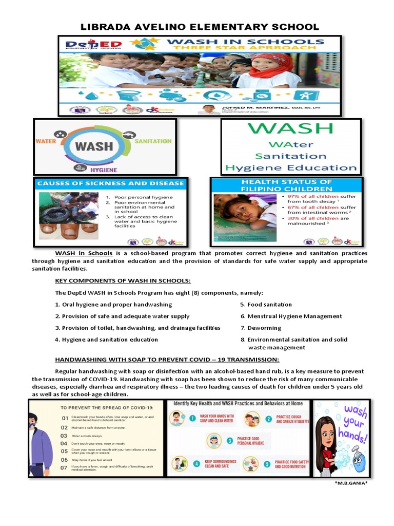 WASH in Schools Program Overview | PDF | Social Science | Wellness