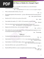 CBSE Class 10 Maths Sample Paper SA 1 Set 4