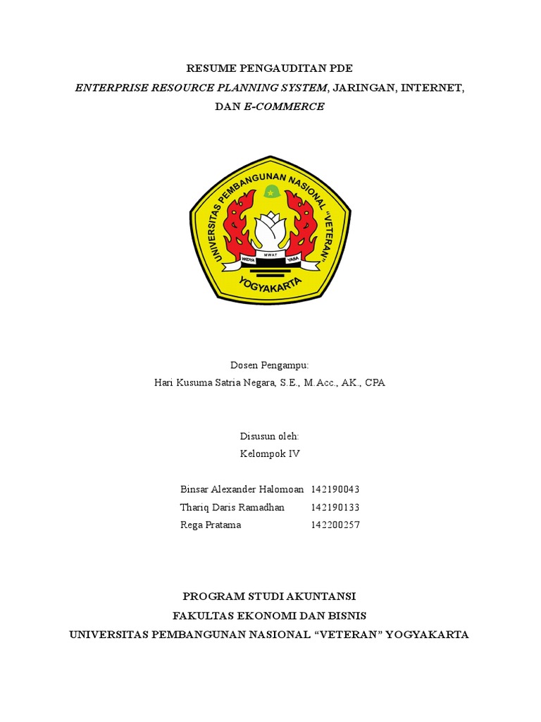 Sistem ERP dan Jaringan Komputer | PDF