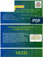 Enivironmental Communication and Public Awareness