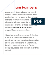 Quantum Numbers: Principal, Azimuthal, Magnetic, and Spin