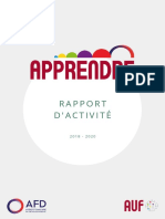 Rapport Dactivites APPRENDRE