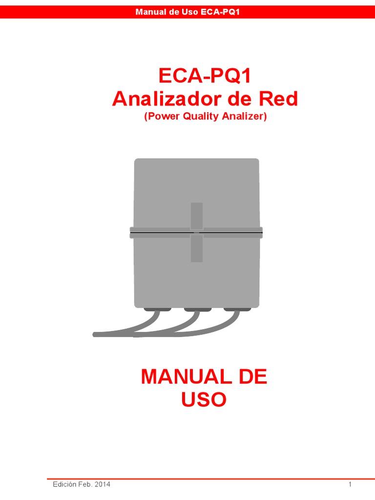 Manual de Uso del ECA-PQ1 | PDF | Energia electrica | Archivo de ...