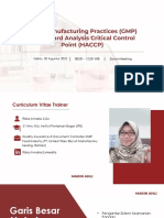 Materi GMP & Haccp Food Safety Batch 34 Makin Ahli 2022