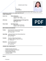 Curriculum Vitae of Moreno, Rosemae C.