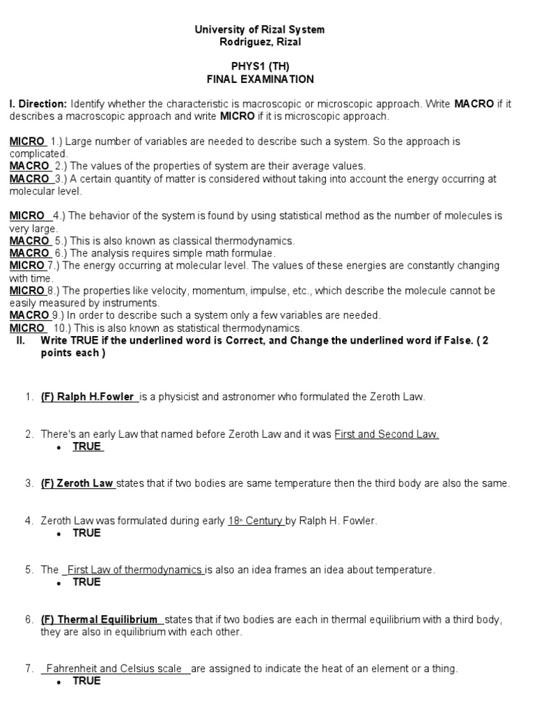 University of Rizal System PDF Temperature Heat