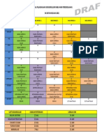 Jadual Pelaksanaan Kokurikulum Rabu Hari Persekolahan 2021