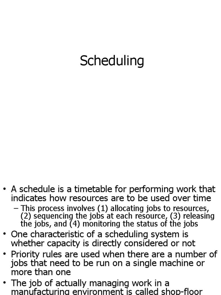 Johnson's Rule for Job Scheduling | PDF | Scheduling (Computing ...