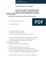 Formulario para Directivos y Docentes