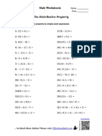 The Distributive Property