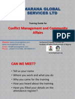 Conflict MGT Course