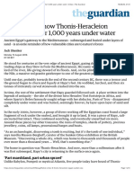 Lost Cities #6 - How Thonis-Heracleion Resurfaced After 1,000 Years Under Water - Cities - The Guardian