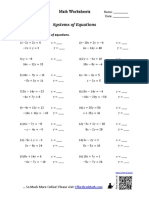 Systems of Equations