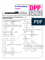 DPP 1trigonometry