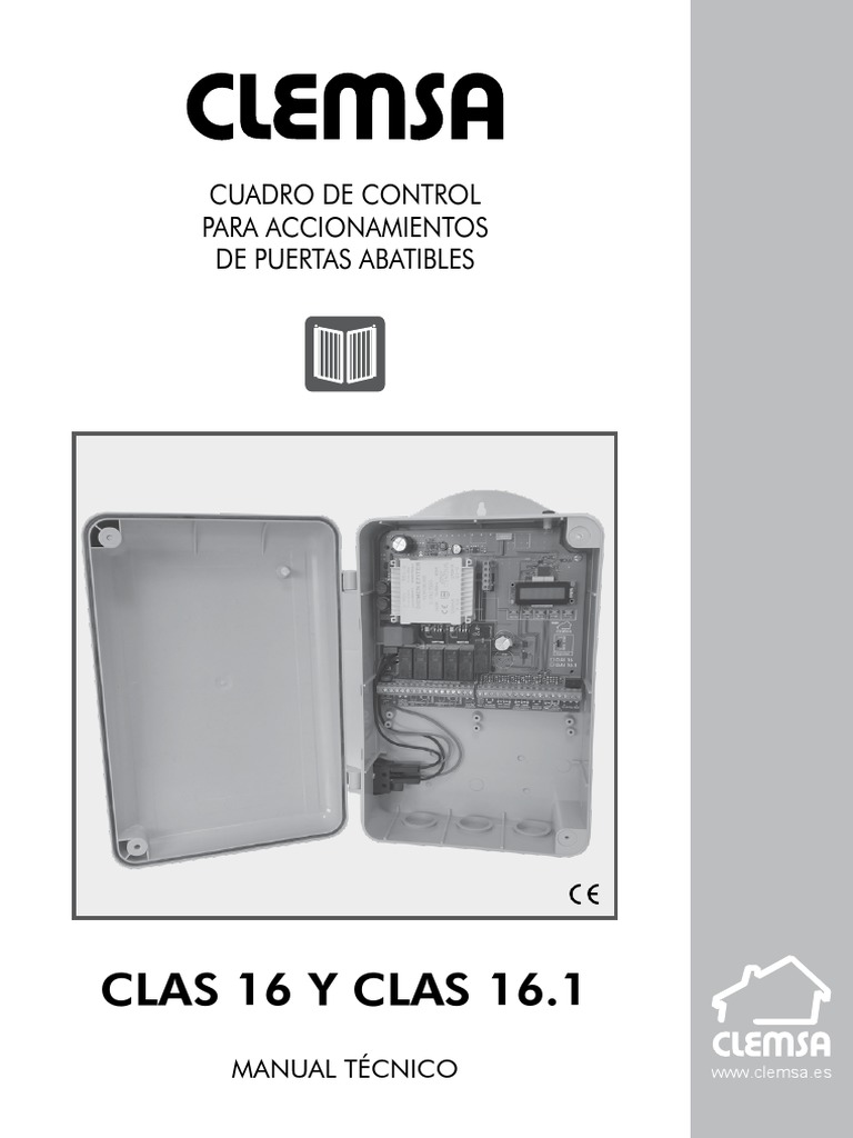 Clemsa Cuadro Ctrl Clas 16 16.1 Manual Usuario Instalacion Ed12 2021 ...