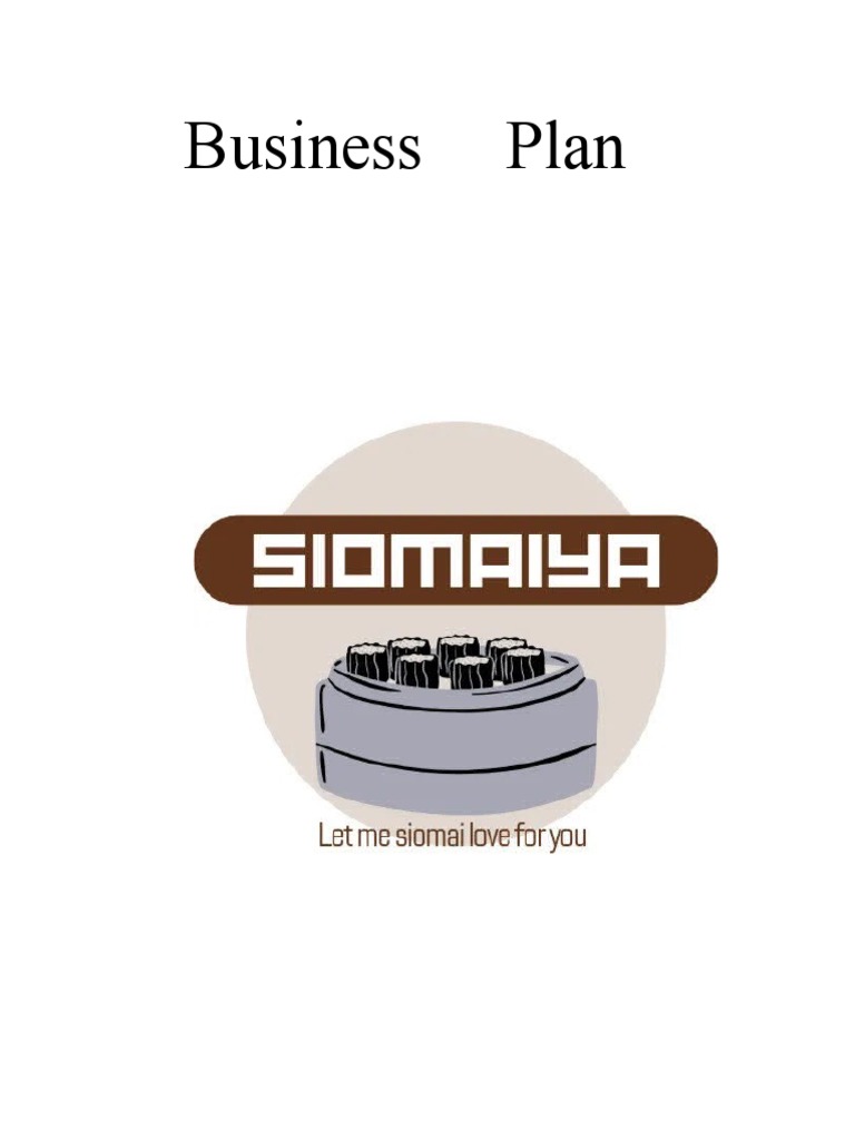 business plan of siomai pdf