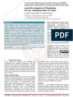 Experimental Investigation of Machining Parameters For Aluminum 6061 T6 Alloy