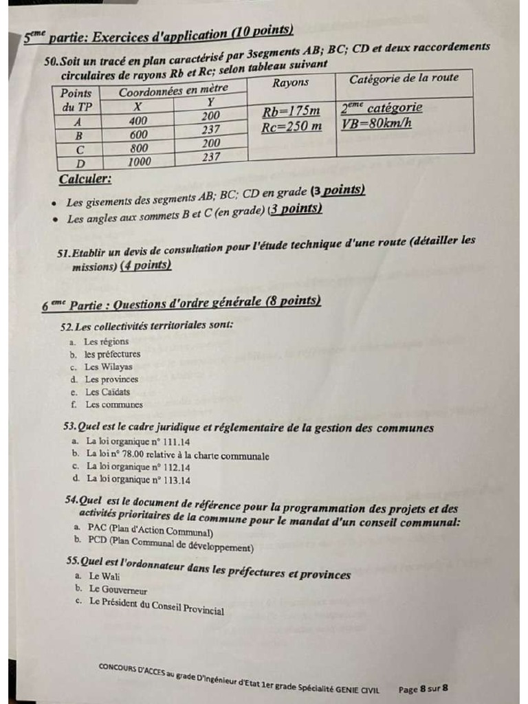 Exemple D Un Concours Province Khemissat Pdf