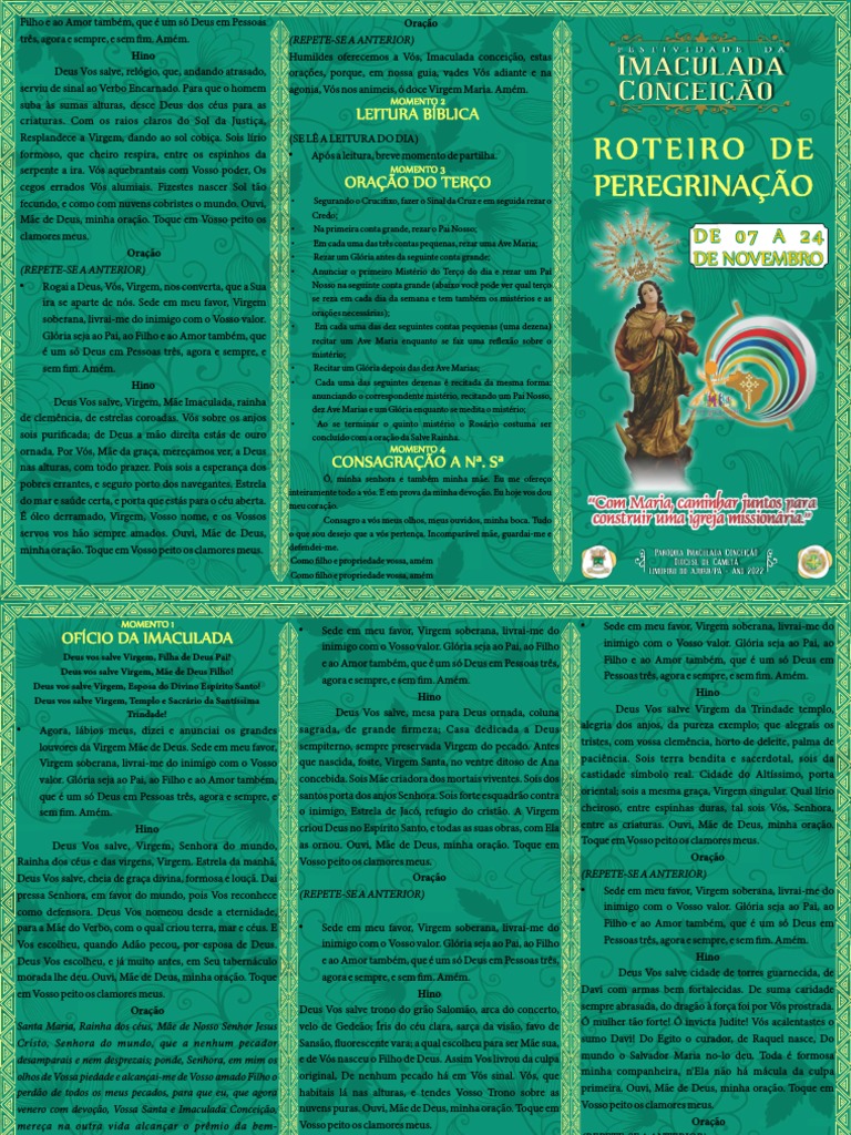 Roteiro peregrina o pdf maria m e de jesus ora o