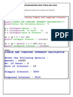 PYTHON MID TERM PROGRAMS 2021-2022