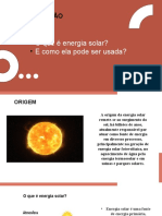 Energia solar: origem, aplicações e benefícios